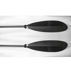 2 Pieces Adjustable Carbon Fiber Touring Sea Kayak Paddle with Aluminium Adjuster