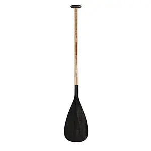 Bent Shaft Hybird Wooden Shaft Carbon Fiber Blade Outrigger Canoe Paddle