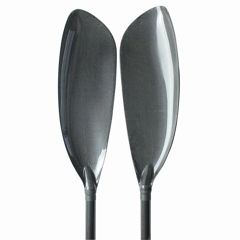 2 Pieces KIV-M Best Selling Wing Paddle Carbon Fiber Kayak Paddle Adjustable Manufacturers With Aluminium Adjuster