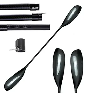 2 Pieces Adjustable KE Big Discounts Wholesale Carbon Fiber Kayak Paddle Factory Hot Sales with Aluminium Adjuster