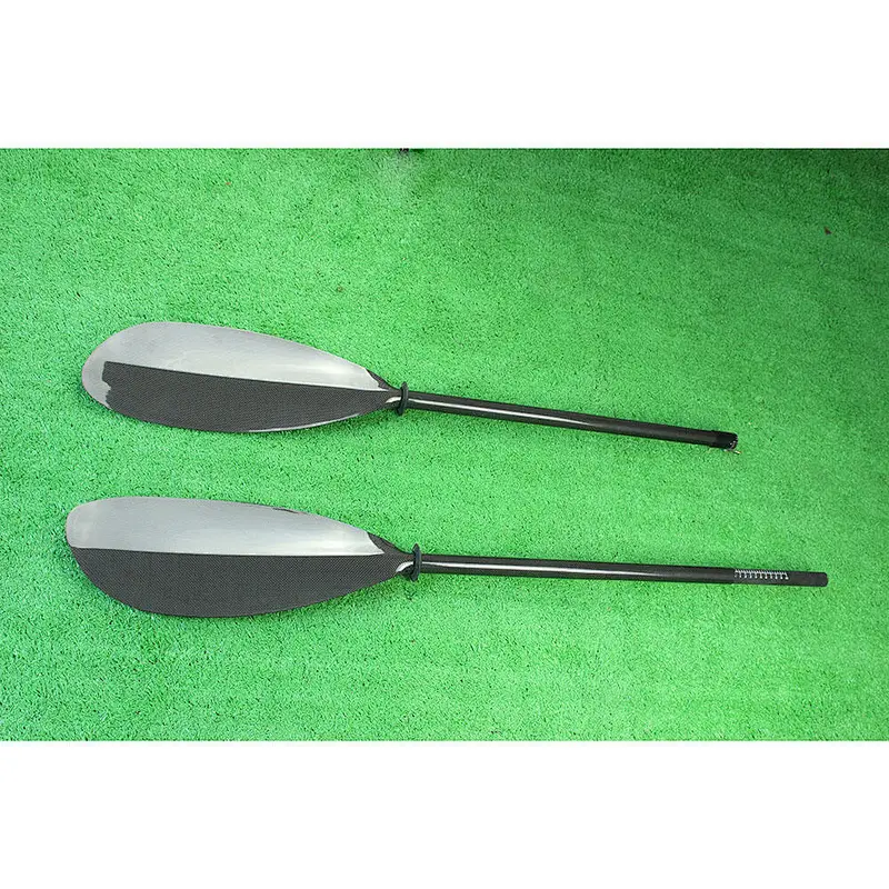 2 Pieces Adjustable Carbon Fiber Touring Sea Kayak Paddle with Aluminium Adjuster
