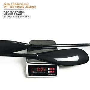 2 Pieces Aliminium Adjuster Adjustable 100% Carbon Fiber kayak paddle wholesale  Wing with Round Shaft