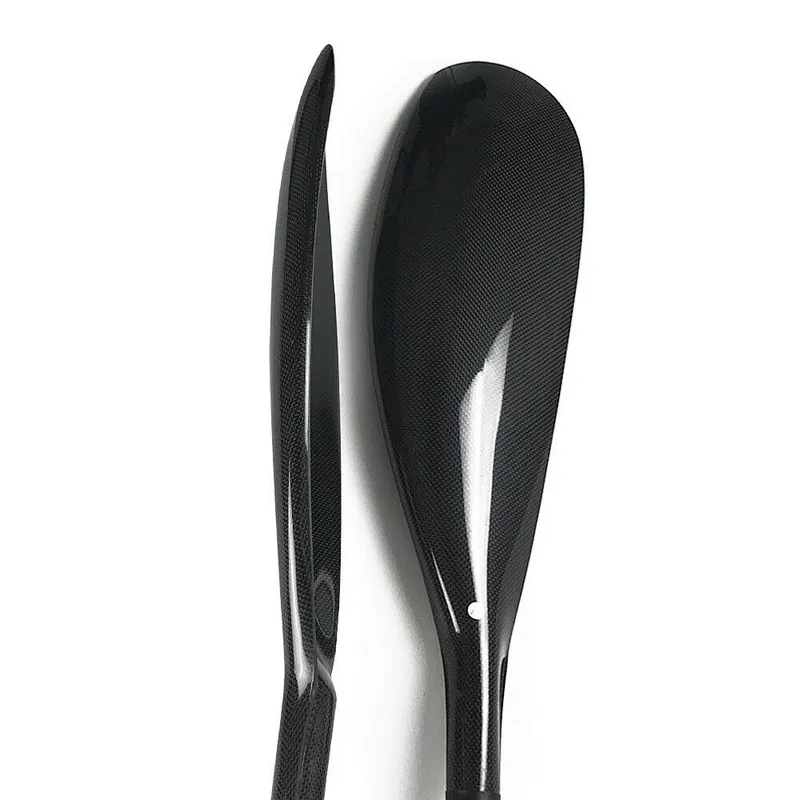 2 Pieces Aliminium Adjuster Adjustable 100% Carbon Fiber kayak paddle wholesale  Wing with Round Shaft