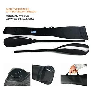 2 Pieces Aliminium Adjuster Adjustable 100% Carbon Fiber kayak paddle wholesale  Wing with Round Shaft