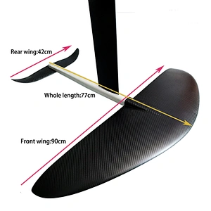 Universal Expedition Big Wing Full Carbon SUP Hydrofoil with Aluminum Parts for Surf Foil