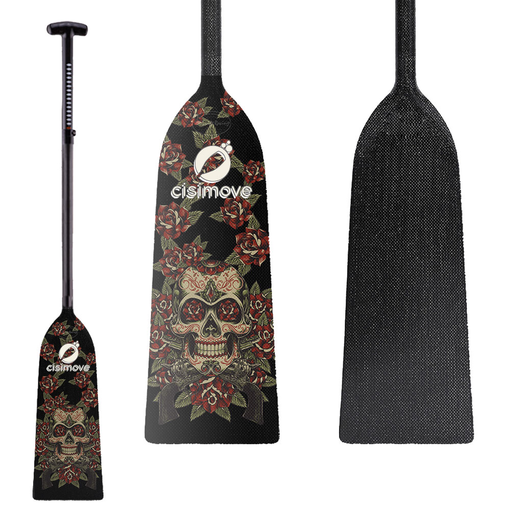 IDBF Approved Adjustable Glossy Design Customized Carbon Fiber Dragon Boat Paddle