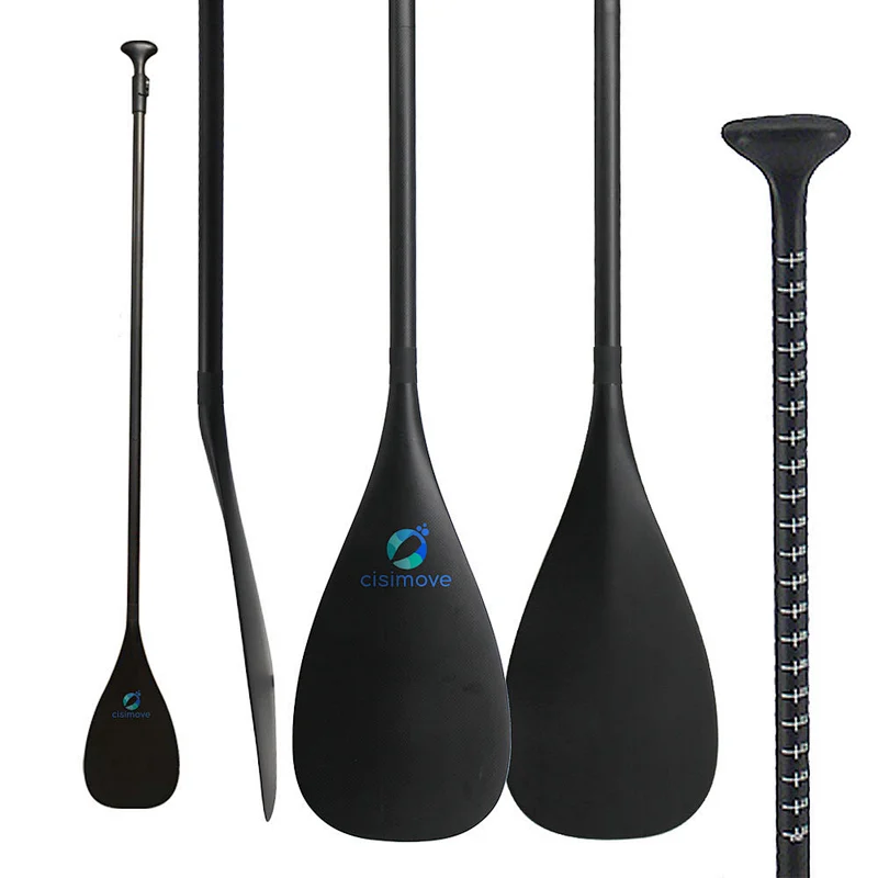 2 Pieces Straight Shaft Adjustable Carbon Fiber SUP Paddle