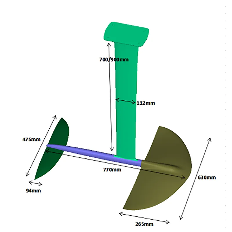 Manufacture Factory Price 3K Full Carbon Fiber Hydrofoil in Surfing