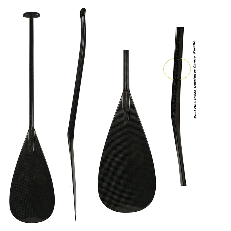 Affordable Bent Shaft Full Carbon Fiber Outrigger Canoe OC Paddle