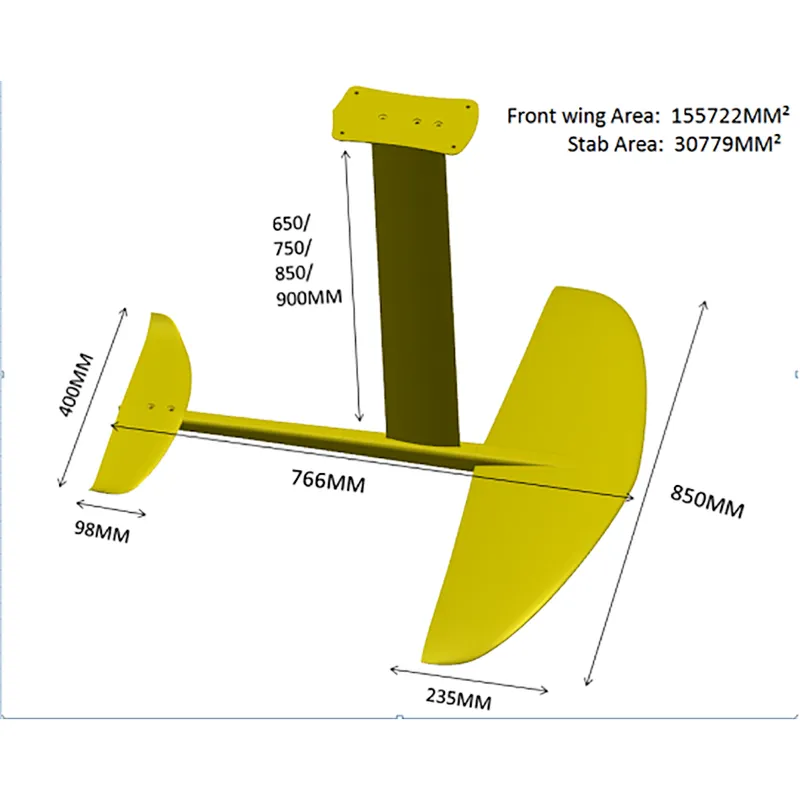 Hot Sale SUP Windwings Carbon Fiber Hydrofoil in Surfing