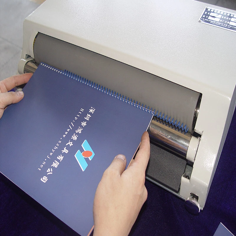 CBM-610 single steel spiral wire binding closing machine