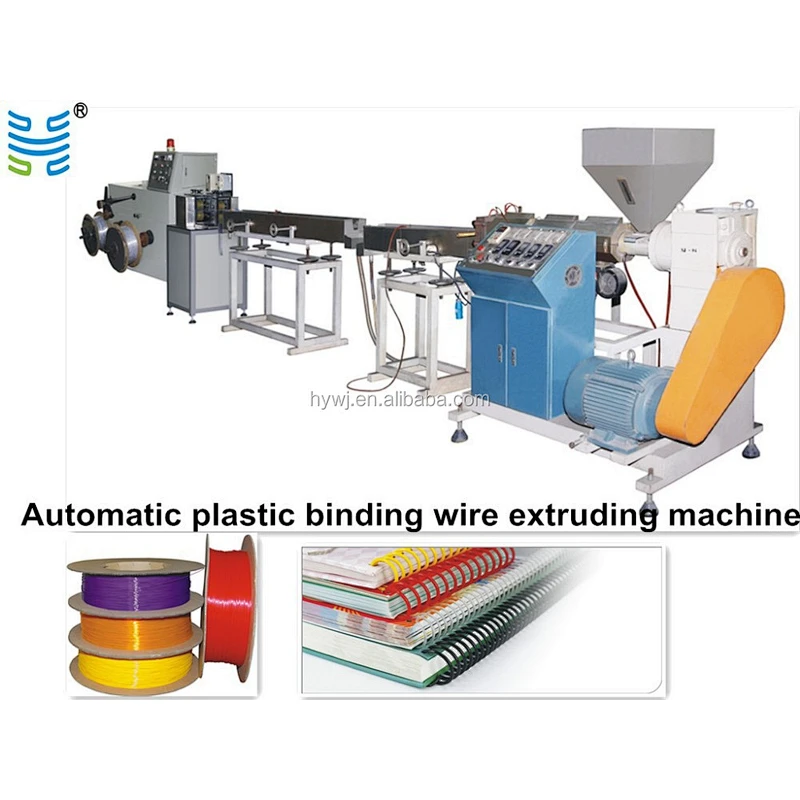 Automatic plastic binding wire extruding machine