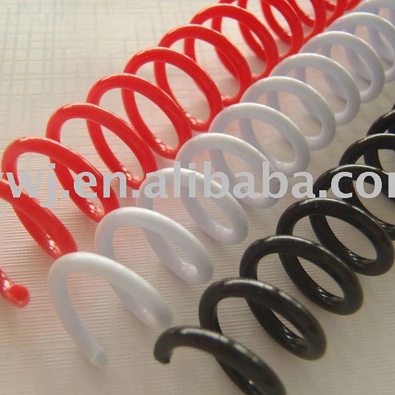 colorful plastic coil binding