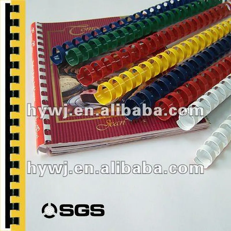 clear color plastic comb binding