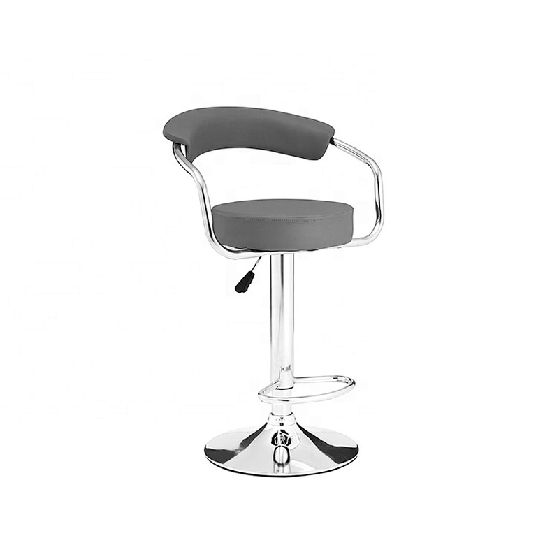 Outdoor industrial modern leather swivel chair