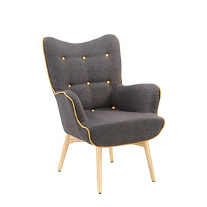 Leisure Chairs Modern Comfortable Living Room Accent Arm Recliner Chaise Fabric Velvet Leisure Lounge Chairs