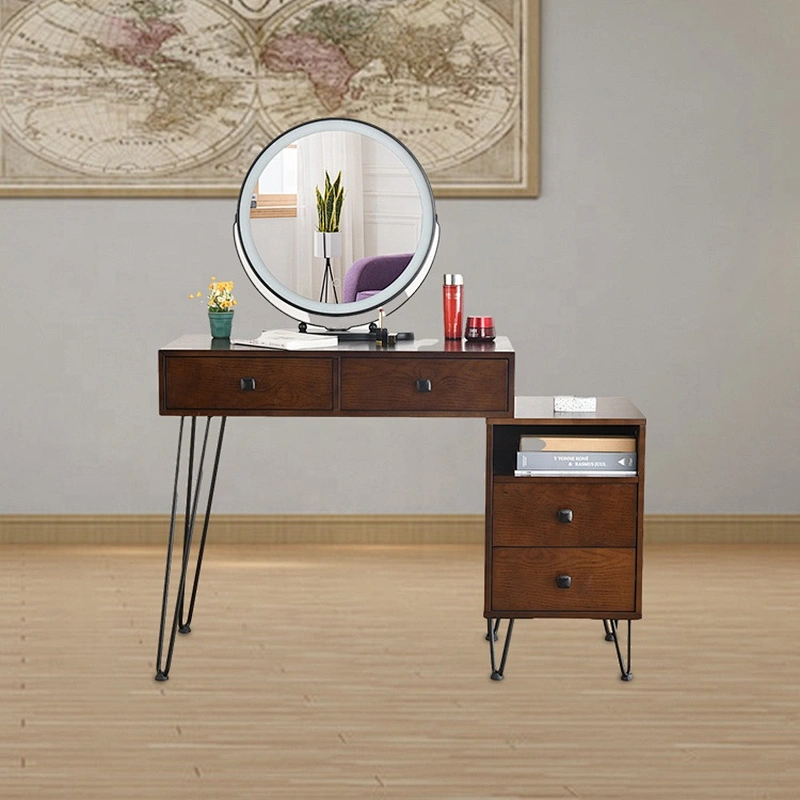 High quality room dressing table nordic makeup desk dressing table with lighted mirror