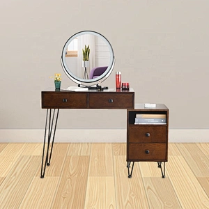 High quality room dressing table nordic makeup desk dressing table with lighted mirror