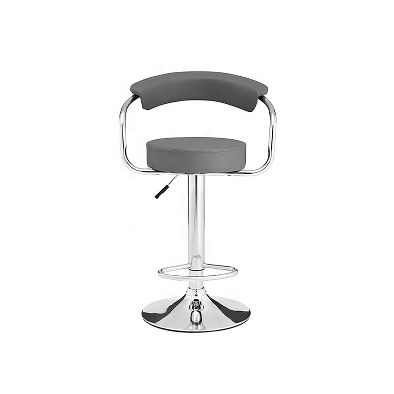 Outdoor industrial modern leather swivel chair