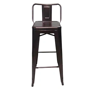 Red Coper Modern Industrial Vintage High Swing Metal Bar Chair