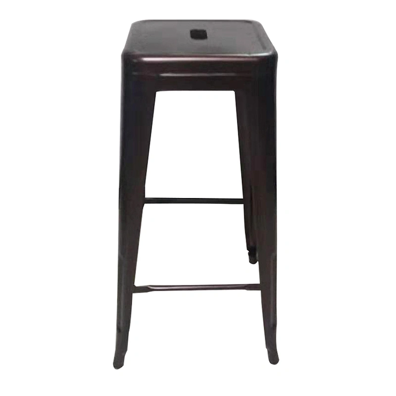 Iron Personality Gun Metal Color Wedding Bar Vintage Industrial Stack Metal Stool