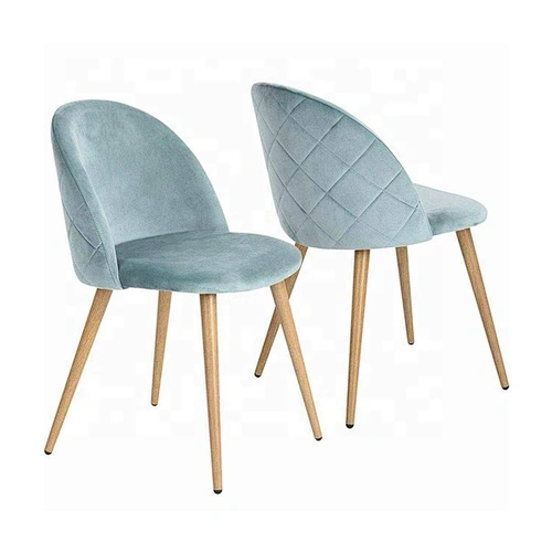 Dining Room Fashion Fabric Seat Transfer Printing Legs Chairs