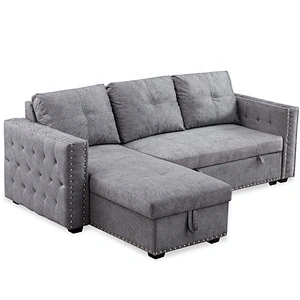 Chinese supplier sofa corner storage bed living room sofa bed