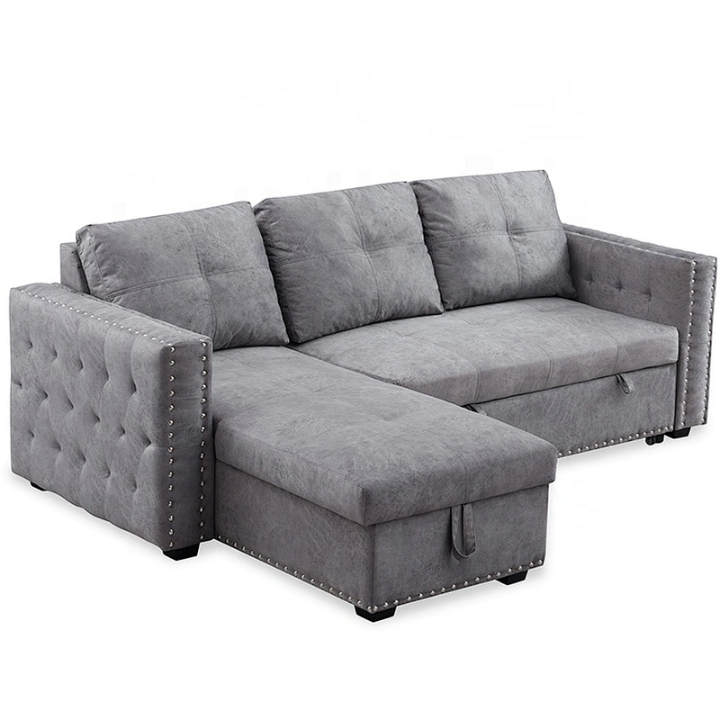 Chinese supplier sofa corner storage bed living room sofa bed