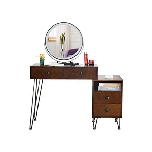 High quality room dressing table nordic makeup desk dressing table with lighted mirror