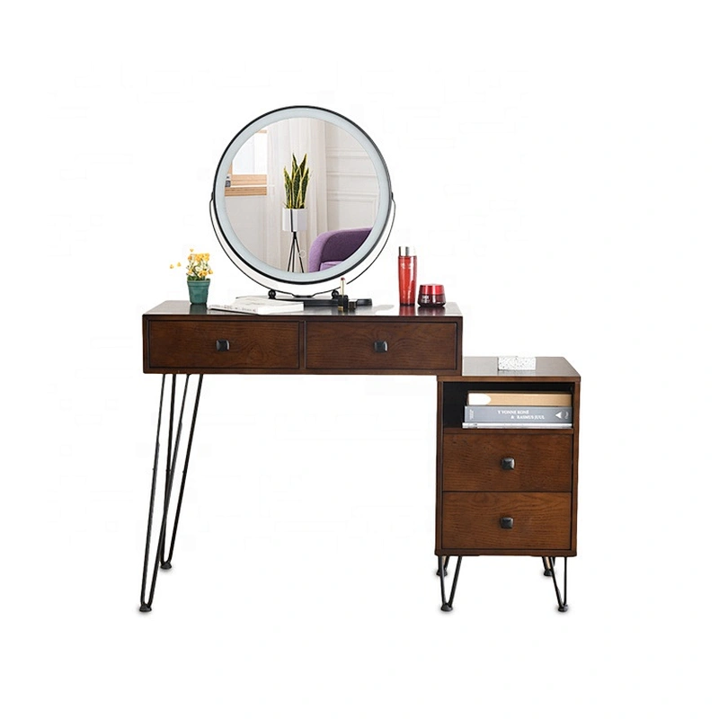 High quality room dressing table nordic makeup desk dressing table with lighted mirror