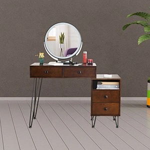 High quality room dressing table nordic makeup desk dressing table with lighted mirror