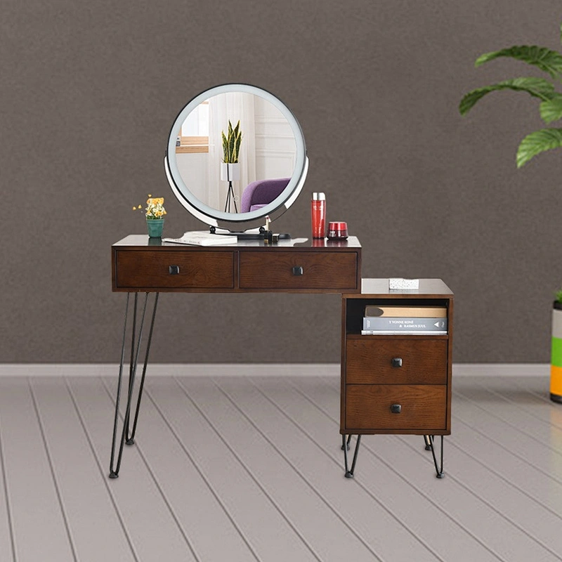 High quality room dressing table nordic makeup desk dressing table with lighted mirror
