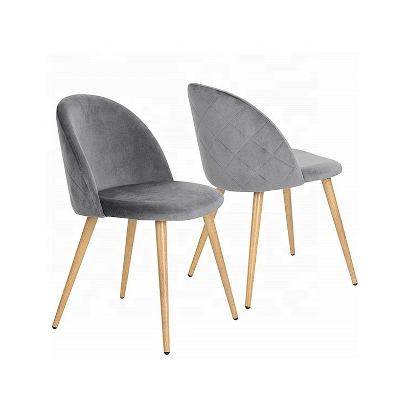 Dining Room Fashion Fabric Seat Transfer Printing Legs Chairs