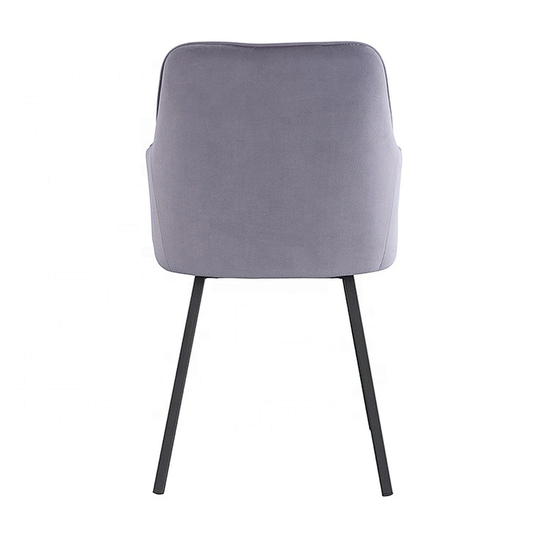 Wholesale modern luxury dining chair velvet metal upholstered dining chair