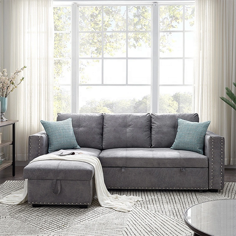 Chinese supplier sofa corner storage bed living room sofa bed
