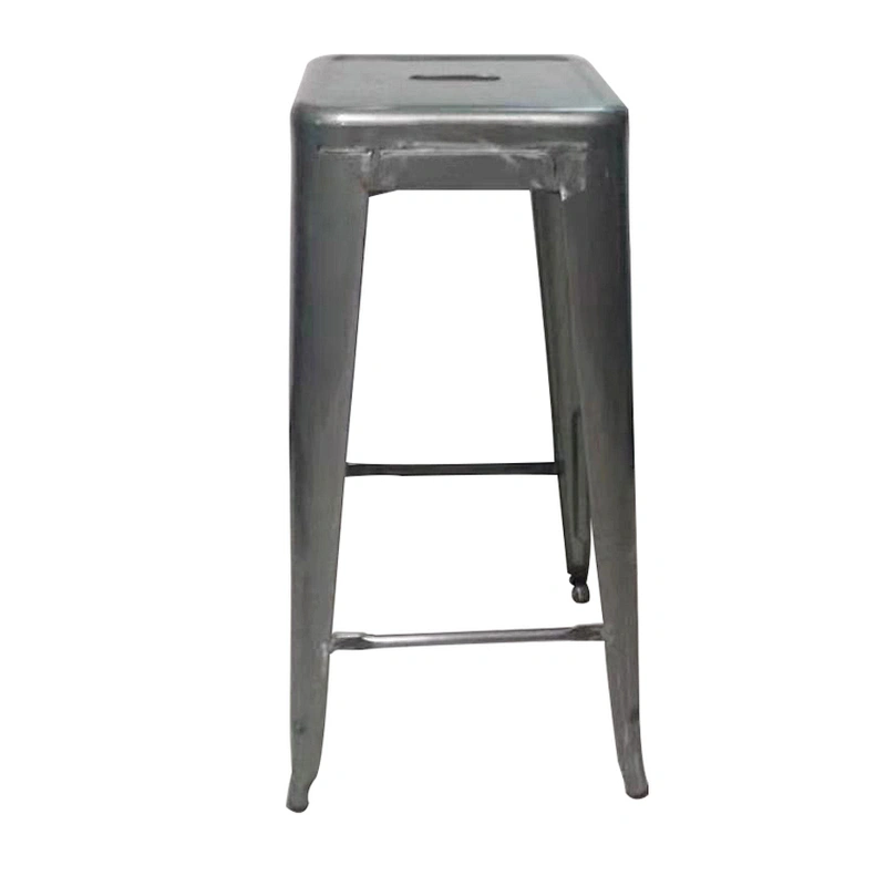 Iron Personality Gun Metal Color Wedding Bar Vintage Industrial Stack Metal Stool