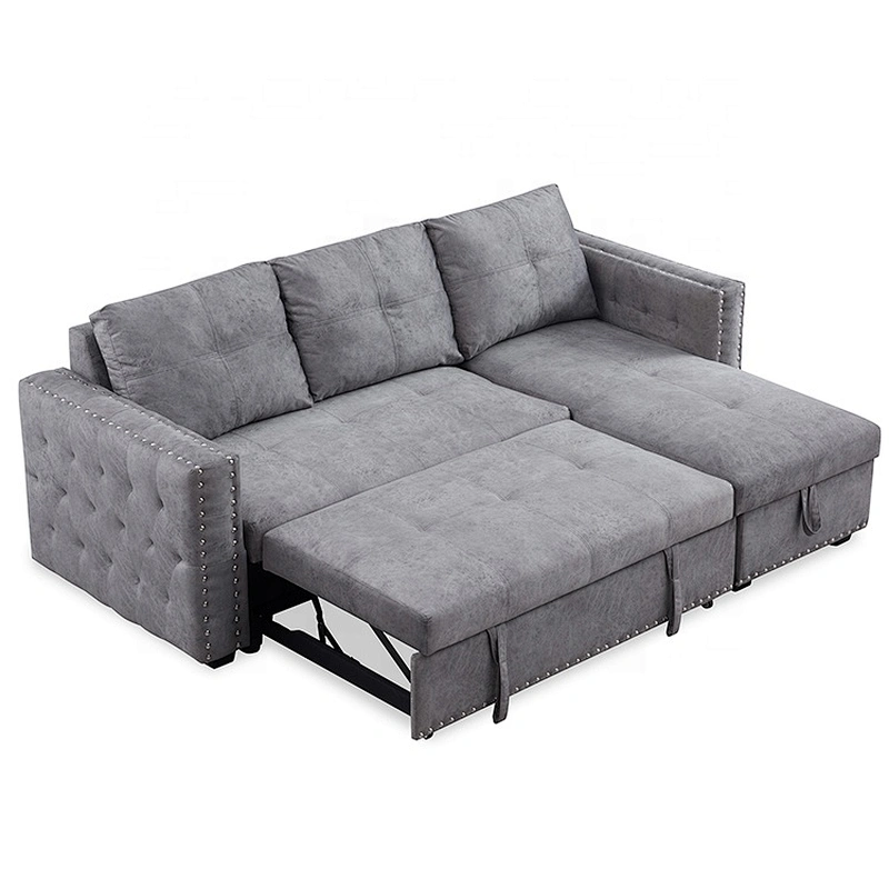 Chinese supplier sofa corner storage bed living room sofa bed