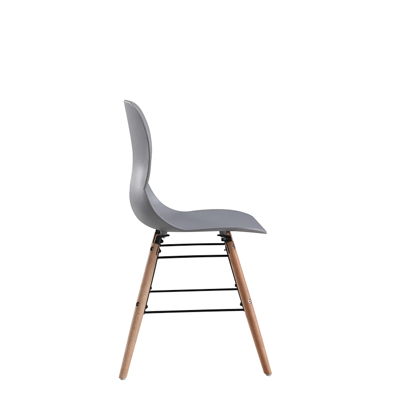Modern high quality comfortable plastic wooden leisure chair dining room living room