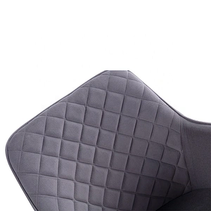 Wholesale modern luxury dining chair velvet metal upholstered dining chair