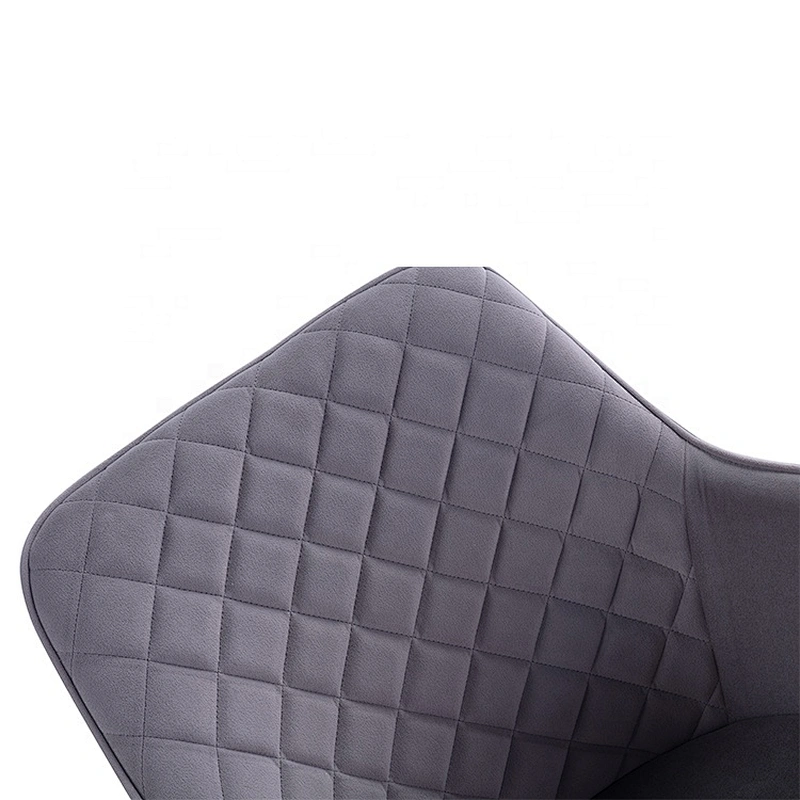 Wholesale modern luxury dining chair velvet metal upholstered dining chair
