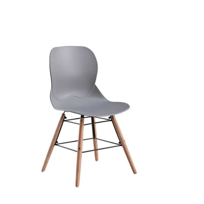 Modern high quality comfortable plastic wooden leisure chair dining room living room