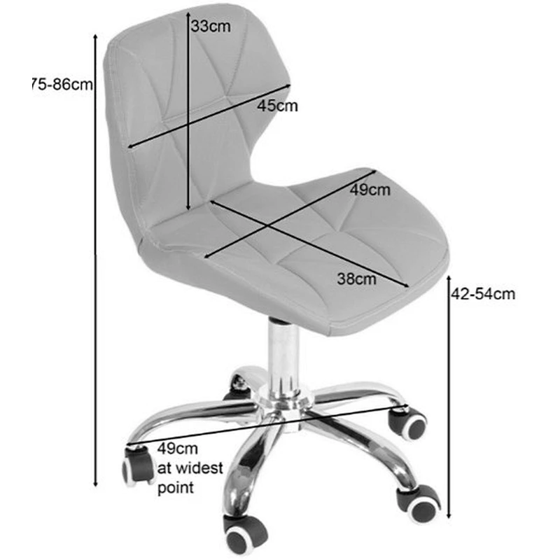Height Adjustable Swivel Chairs with stitching