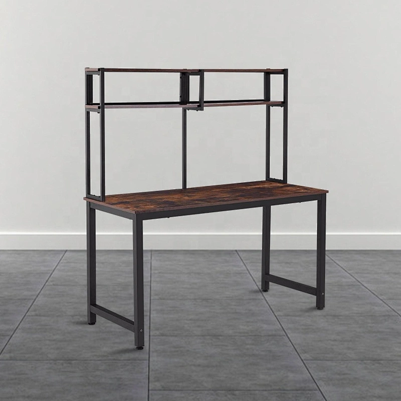High quality simple computer desk office computer desk with shelves