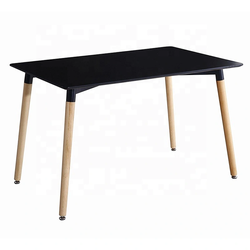 Customized MDF fashion cheap modern wooden design Square dining table