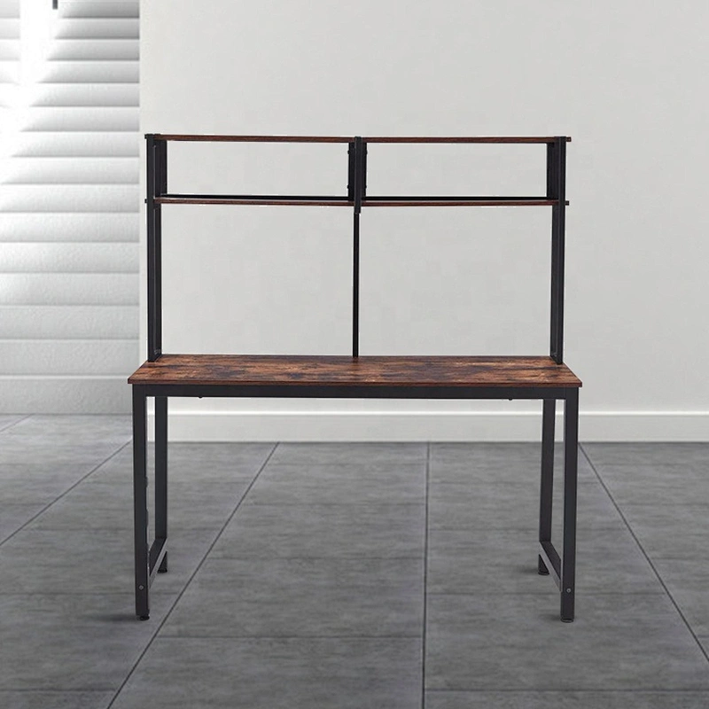 High quality simple computer desk office computer desk with shelves