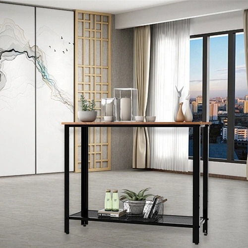 High quality coffee tables metal frame wooden top coffee table