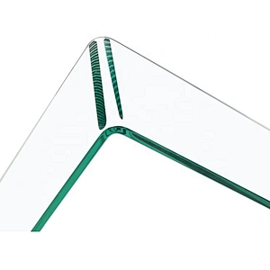 Fashionable tempered glass dining bent coffee table