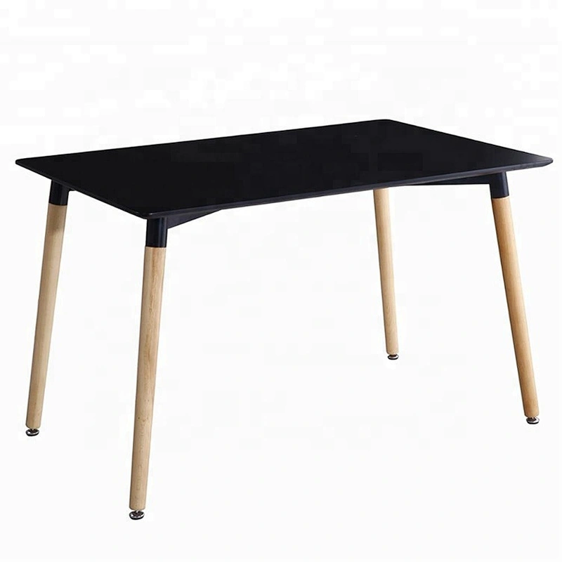 Customized MDF fashion cheap modern wooden design Square dining table