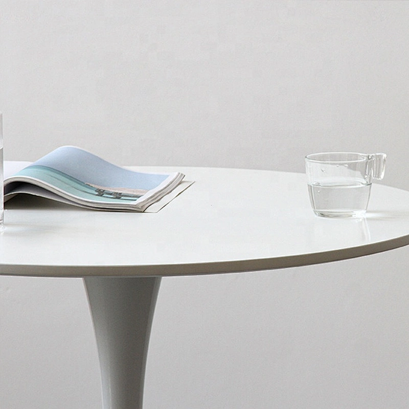 Hot sale small tulip round dining table round glass dining tables