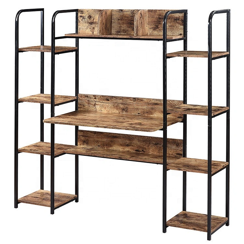 Cheap price computer desk computer desk table office computer desk with book shelve